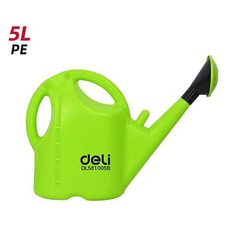Лейка Deli GS EDL581005B, пластмассовая, 5 л, зеленая