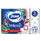 Бумага туалетная Zewa Deluxe, 12 рулонов, 3 слоя