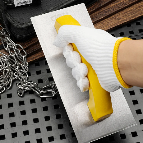 Гладилка Deli YS EDL509309, нержавеющая, 230 x 100 мм, 2-х компонентная рукоятка