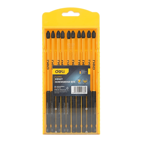 Бита Deli YS EDL251150, ударная, 10 шт., PH2 x 150 мм