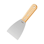 Шпатель Deli YS DL-HD3C, нержавеющий, 75 мм, деревянная рукоятка