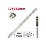 Бур по бетону Deli YS EDH-YCZ16012-E1, 12x160 мм, X-Tip, SDS-PLUS