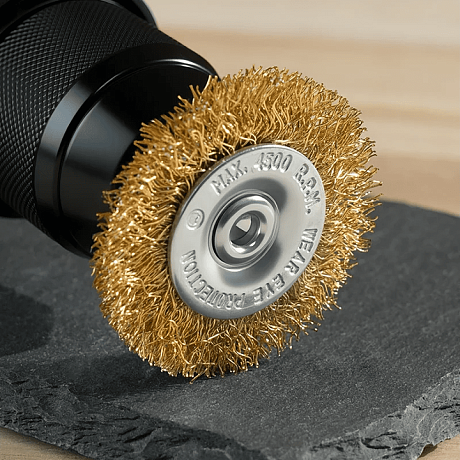 Щетка для дрели Deli YS EDH-GSS075-E3, плоская, проволочная