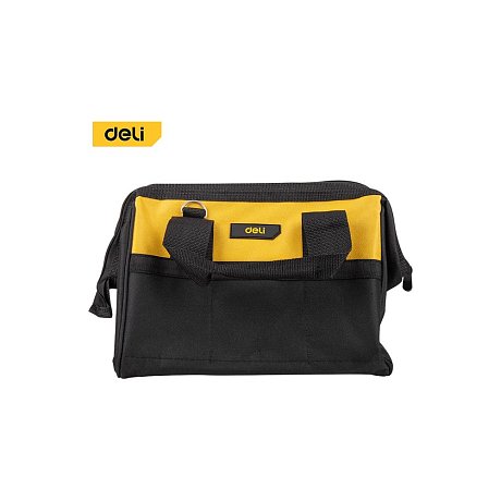 Сумка для инструментов Deli YS EDL-P1, 300х230х250 мм, ткань Oxford, черный, желтый