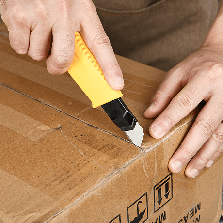 Нож строительный Deli YS EDL003A, 18 мм, универсальный