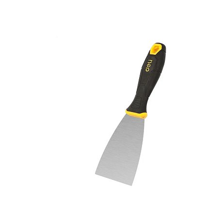 Шпатель нержавеющий Deli YS EDL-HD2-5, 63 мм, ручка 2K, черный, желтый