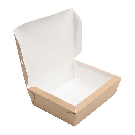 Контейнер бумажный 600 мл, без окна, 450 шт/упак.