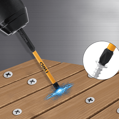 Бита Deli YS EDL251150, ударная, 10 шт., PH2 x 150 мм