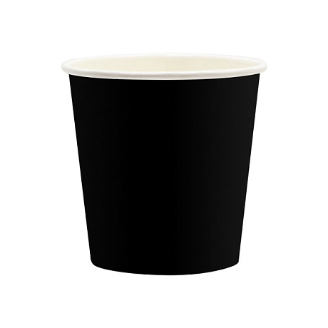 Стакан картонный 100 мл, 1 сл., 100 шт/упак, черный