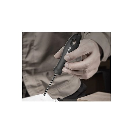 Отвертка Deli HS EHT1105, SL5х100 мм, Soft Touch, черный