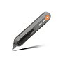 Нож строительный Deli HS HT4008C, 135x30 мм, трапеция, Soft Touch, оранжевый