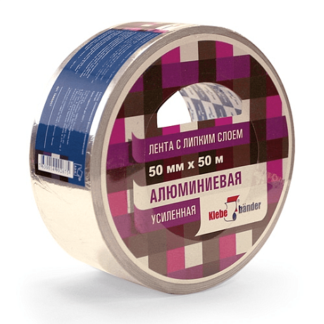 Лента алюминиевая,  50мм х 50м,  Klebebander TAK504T, в и/у