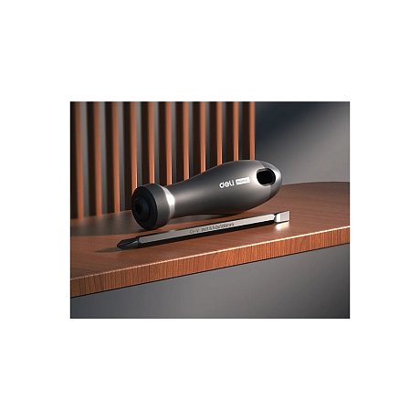 Отвертка Deli HS EHT1055, PH2х180 мм, Soft Touch, черный