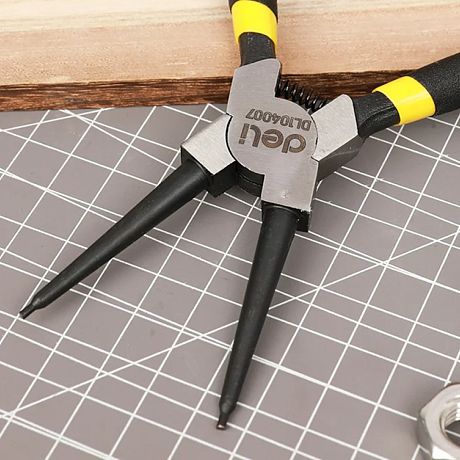 Съемник стопорных колец Deli YS EDL104007, 180 мм, прямые