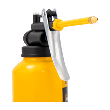 Масленка для смазки стальная Deli YS EDL2401, 180 мл, медный носик, желтая