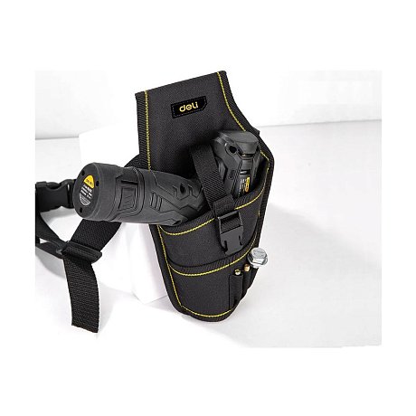 Сумка для инструментов поясная Deli YS EDL430004, 260х150х40 мм, ткань Oxford, черный