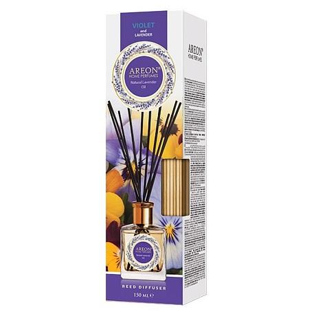 Аромадиффузор Areon Home perfume sticks фиалка и масло лаванды, 150 мл