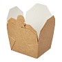Контейнер бумажный 600 мл Fold Box, 130/110х110/90х65, 50 шт/упак, крафт