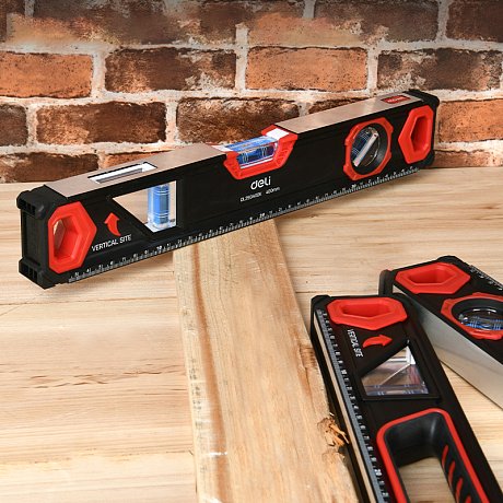 Уровень строительный Deli RS EDL2901000K, 1000 мм, магнит