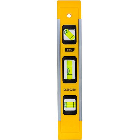 Уровень строительный Deli YS EDL290230, 230 мм, магнит