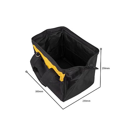 Сумка для инструментов Deli YS EDL-P1, 300х230х250 мм, ткань Oxford, черный, желтый