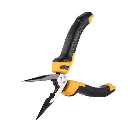Длинногубцы Deli YS EDL2106Z, 160 мм, 2-х компонентные рукоятки