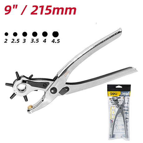 Пробойник Deli YS EDL1919C, 215 мм, 2-4,5 мм, металлический