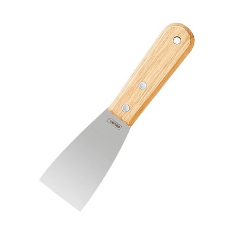 Шпатель Deli YS DL-HD2C, нержавеющий, 50 мм, деревянная рукоятка