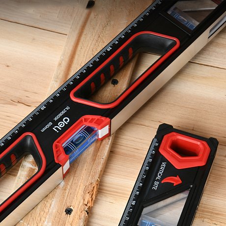 Уровень строительный Deli RS EDL2901000K, 1000 мм, магнит