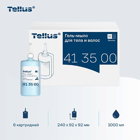 Мыло-гель Tellus Премиум для тела и волос 1 л, SC1 (413500)