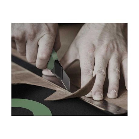 Нож строительный Deli HS EHT4018, 18 мм, Soft Touch, зеленый