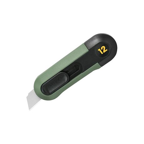 Нож строительный Deli HS HT4007C, 80x25 мм, Soft Touch, зеленый