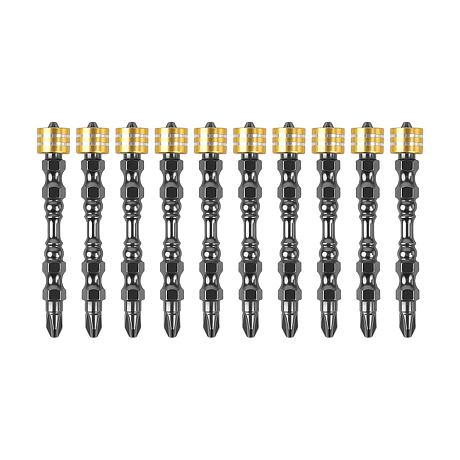 Бита Deli YS EDL255065, с ограничителем, 10 шт., PH2 x 65 мм, для ГКЛ