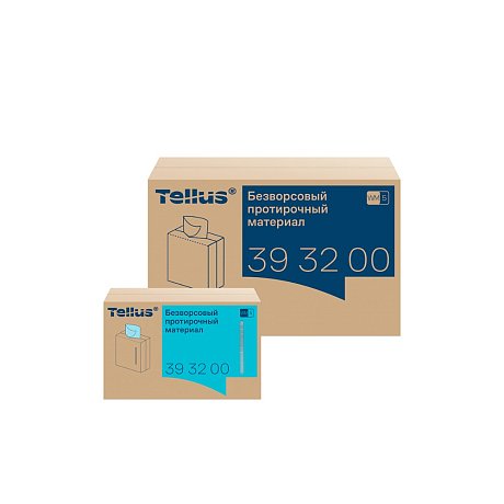Протирочный материал нетканый Tellus, безворсовый, 1 слой, 100 листов, WM5 (393200)