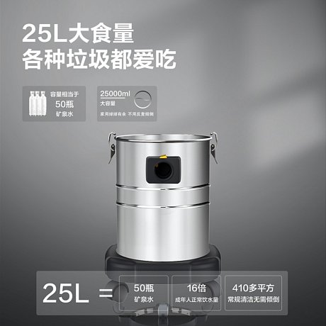 Пылесос сетевой Deli YS DL881835, 1400, 21 кПа, 35 л, черный