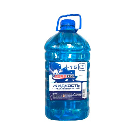 Стеклоомывающая жидкость "NORDTEC", 4 л, низкозамерзающая, -15°C