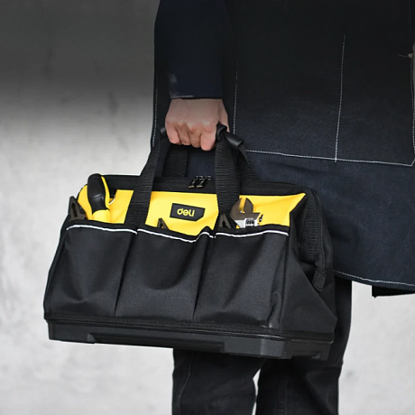 Сумка для инструментов Deli YS DL586120, 410 x 220 x 250 мм, 13 карманов