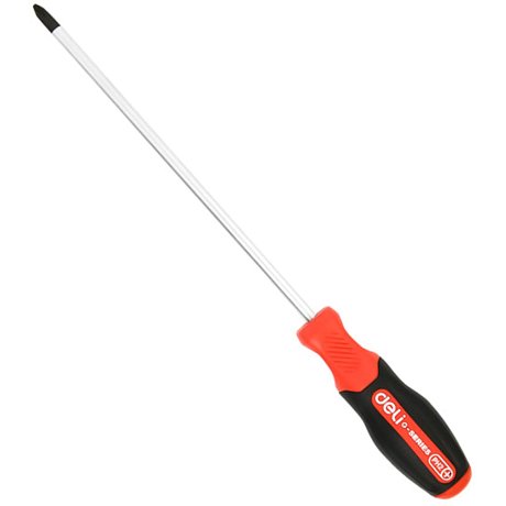 Отвертка Deli RS EDL3463 PH2x200 мм, черный, красный