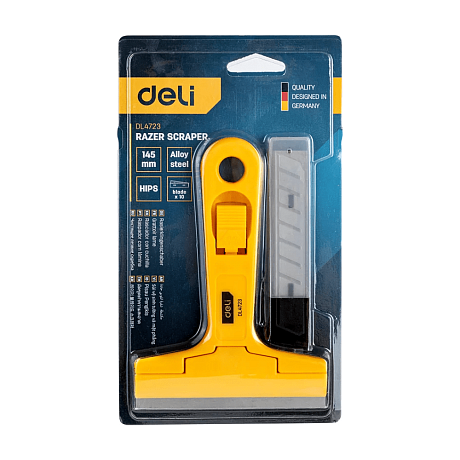 Скребок Deli YS EDL4723, 145 мм, 10 лезвий в комплекте