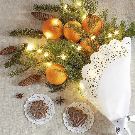 Салфетки бумажные ажурные AVIORA, d=12 см, 250 шт, белый