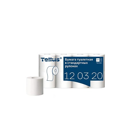 Бумага туалетная Tellus Премиум, T4, 8 рул, 23 м, 2 слоя (120320)
