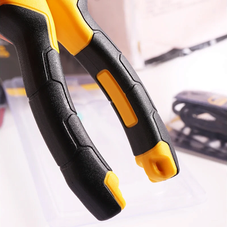 Плоскогубцы Deli YS EDL2006Z, 160 мм, 2-х компонентные рукоятки