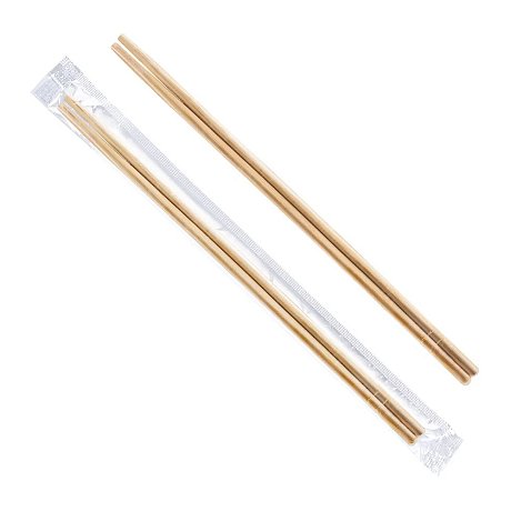 Палочки для еды 20 см, в индивидуальной ПП-упаковке, бамбук, 100 шт/упак