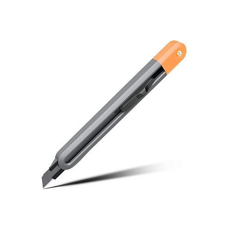 Нож строительный Deli HS EHT4009, 9 мм, Soft Touch, оранжевый