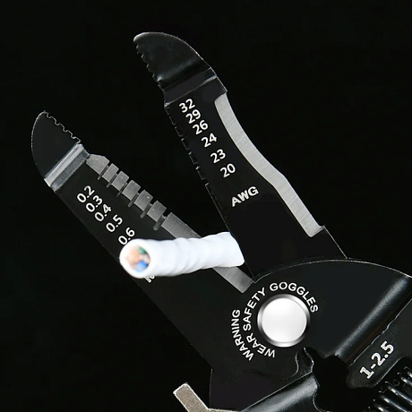 Инструмент для снятия изоляции Deli RS EDL383028, 180 мм, 0.2- 0.8 мм