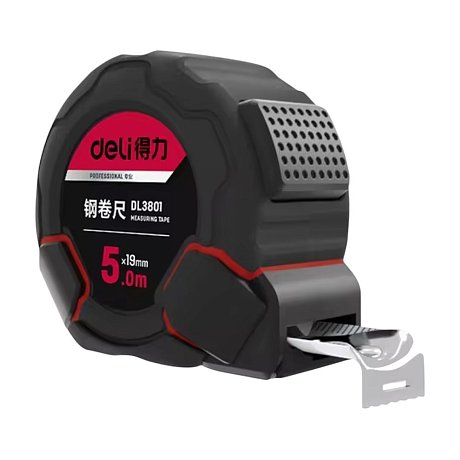 Рулетка "Deli 3802", 7,5 м, черный