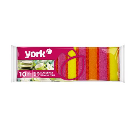 Губка кухонная для мытья посуды York 