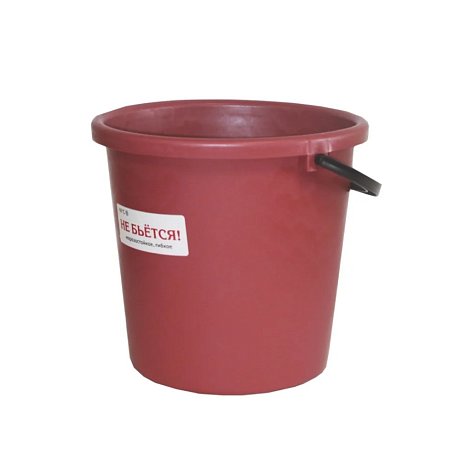 Ведро "ЗИМА" 10 л, красный