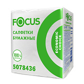Салфетки бумажные Focus Eco, 100 листов