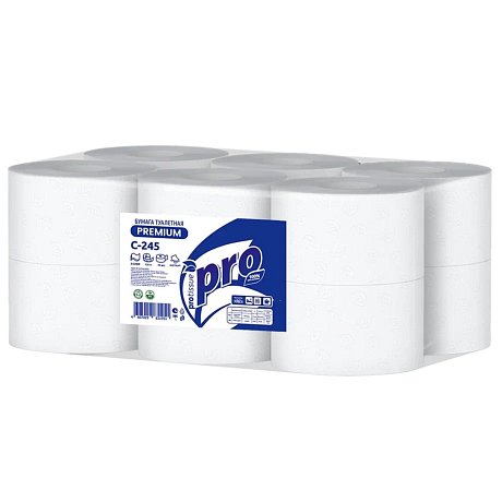 Бумага туалетная PROtissue 120м, 2 слоя, Instant, 100% целлюлоза (C245)